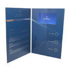 CE ROHS Video Brochure LCD งานหัตถกรรมกระดาษที่กำหนดเองด้วย A5 Real Estate Touch Screen