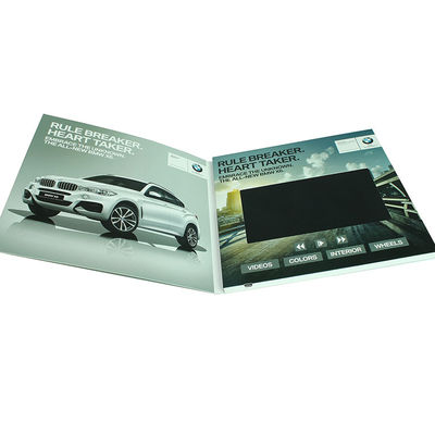 VIF Free Sample 7 Inch LCD Video Brochure Advertisement Video Booklet bult in 2GB memory load videos with LCD TFT Screen