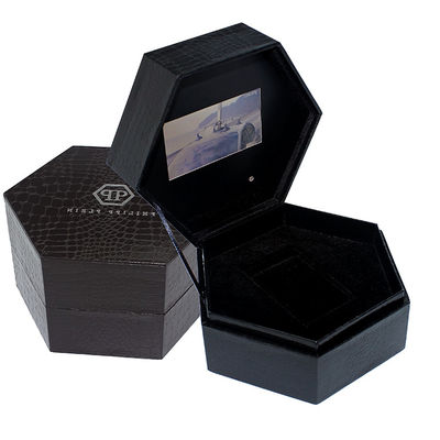 Portable Video Greeting Card VIF Business Promotion Video Brochure Box With USB Connection