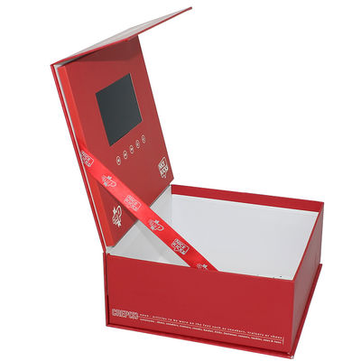 Portable Video Greeting Card VIF Business Promotion Video Brochure Box With USB Connection