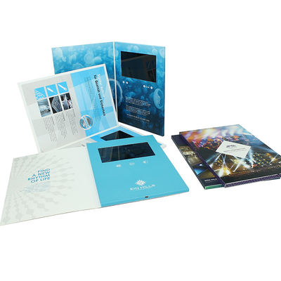 Portable Video Greeting Card VIF Business Promotion Video Brochure Box With USB Connection